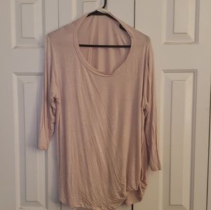 Blush Simply Southern knotted top